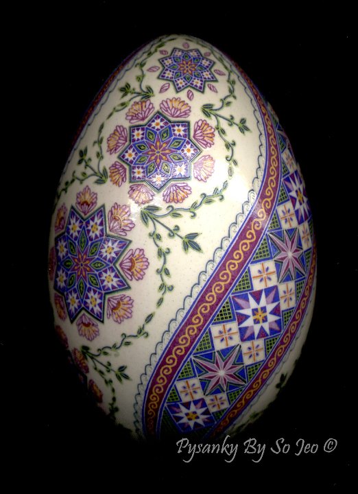 Ring Around The Rosie Ukrainian Easter Egg Pysanky By So Jeo